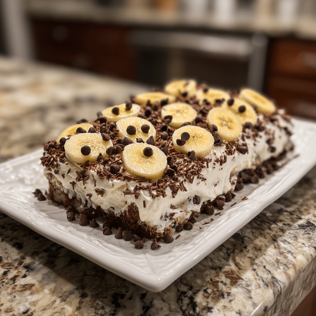 Recipe card for 2 Ingredient Banana Dessert No Bake
